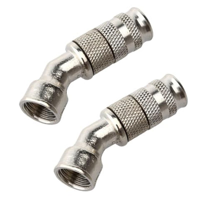 2 PCS Adjustable Sprayer Nozzle Tips, 1.5mm Aperture High Pressure Mist Sprayer Nozzle, Suitable for Replacing Backpack Sprayer, Farm,Garden Irrigation, Silver