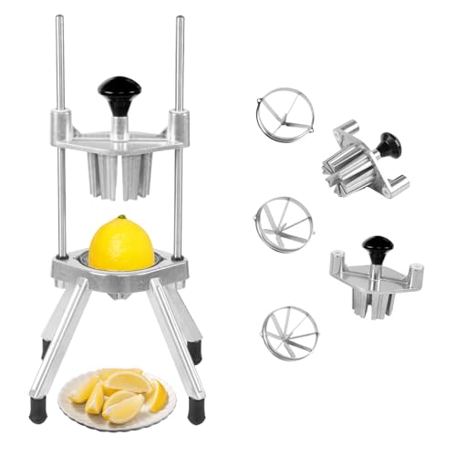 Commercial Lemon Slicer & Citrus Wedger, 4/6/8-Wedge Lemon Lime Cutter - size: Lemon Cutter + 3 Blade