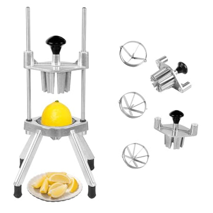 Commercial Lemon Slicer & Citrus Wedger, 4/6/8-Wedge Lemon Lime Cutter - size: Lemon Cutter + 3 Blade