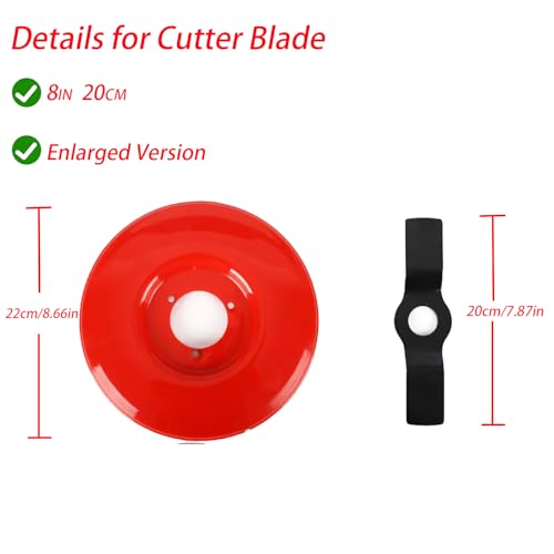 8 Inch Weeder Plate Blades Lawn Mower, Home Weeding Disc Trimmer Head - size: 8 inch