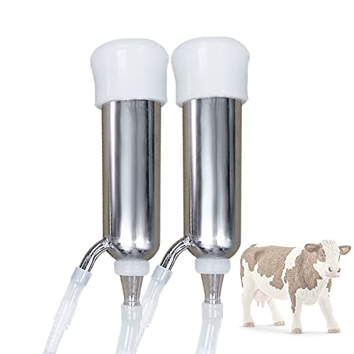 Milking Machine Accessory Cow Teat Cup, 3 Milk Hose and Bucket Lid Replacement Set