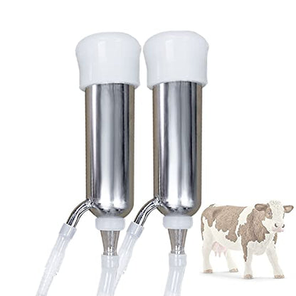 Milking Machine Accessory Cow Teat Cup, 3 Milk Hose and Bucket Lid Replacement Set