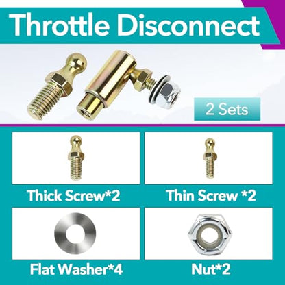 2 Pcs Quick Release Throttle Disconnect, 10-32 Female Thread