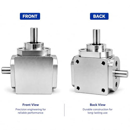 90 Degree Right Angle Gearbox 1:1 Bevel Gear Drive - size: 8mm Left Single Output Shafts