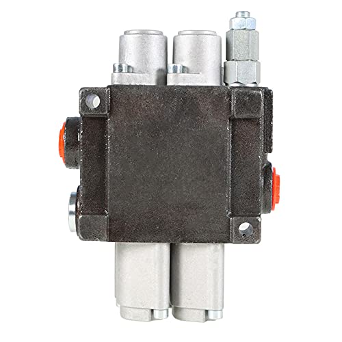 Hydraulic Directional Double Acting Control Monoblock Valve for Tractor Loader w/Joystick, 2 Spool, 11GPM, SAE Ports