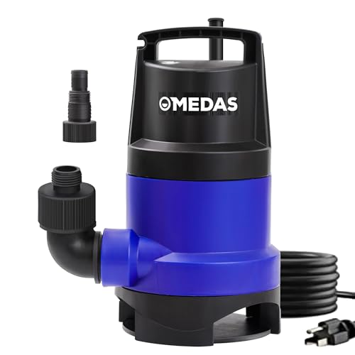MEDAS 1HP 3434GPH Submersible Sump Pump Utility Pump,16.4ft Cord