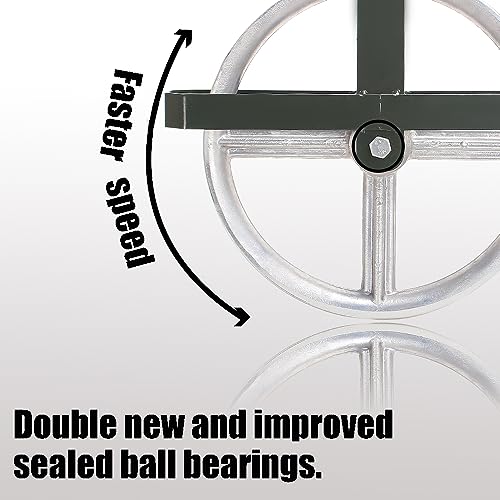 POPMOON Scaffold Hoist Pulley 12" Scaffolding Wheels Aluminum Pulley Wheel