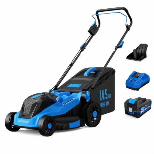 40V 18" Cordless Lawn Mower, Electric Mower for Small Yard Lawns