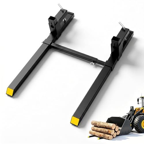 Clamp on Pallet Forks for Tractor Bucket 43" 2000 LBS - color: Adjustable, size: 43inch 2000LBS
