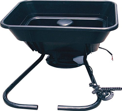 Field Tuff 12V 80 Pound Capacity Broadcast Seed & Fertilizer Spreader with Back or Front Mounting and Rain Protector for ATV, UTV, or Utility Tractor - size: 80 lb Capacity