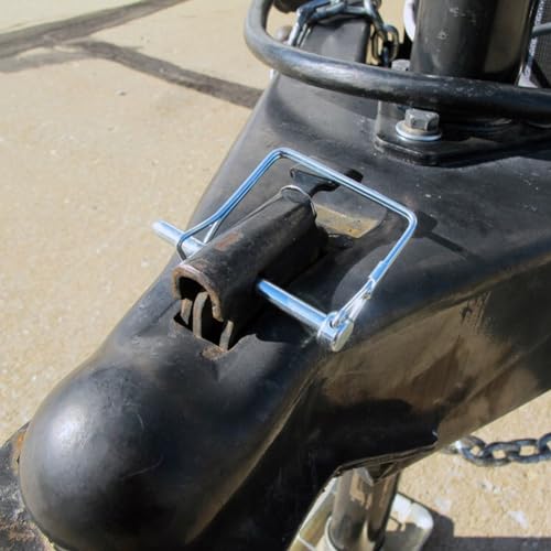 15 PCS 1/4*4-1/2 Inch Trailer Hitch Pin Shaft Locking Pin Safety Coupler Pin 1/4 Hitch pin Wire Lock Pin 1/4" x 4-1/2" for PTO,Farm,Lawn,Hitches,and Garden