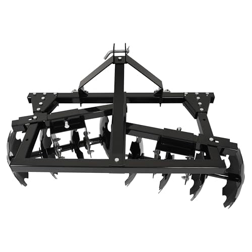 KUAFU Disc Harrow Compatible with CAT-0 Compact Garden Lawn Tractor