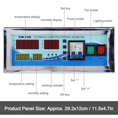 110V Egg Incubator Controller XM18D Digital Temperature Humidity Controller