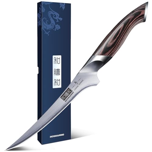 HOSHANHO Fillet Knife 7 Inch, Super Sharp Japanese Fish Boning Knife - size: 7"