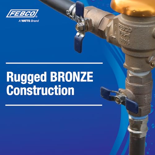 Febco 765 Bronze Pressure Vacuum Breaker Backflow Preventer 2" Inlet - size: 2 Inch, style: With Freeze Sensor