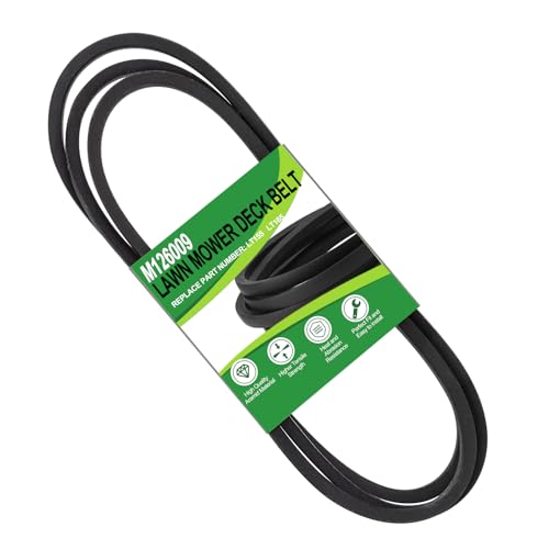 for John Deere LT155 Drive Belt M126009 LT165 Mower Deck - size: 86" x ½