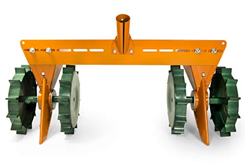 Varomorus Corn Beans Vegetable Metal Seeder 2-Row Manual Onion Radish Beets (2-Row) - size: 2-ROW