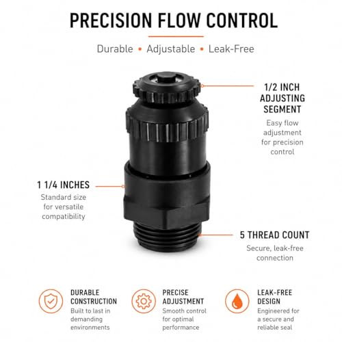 Milking Machine Combo Kit, Vacuum Regulator with 80mm Graphite Pallet, 1-1/4 Inch, Leak-Free, Adjustable Flow Control
