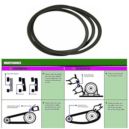 Lawn Mower Belt for MTD 754-04317 754-0355 754-0498 754-0204 954-04317A 954-0498 954-0355 1108500 Ariens 07211500 165165 HC16088 C23804 Ariens 07211500 Toro 108195 Troy-Bilt - size: 754-04317