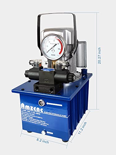 AMZCNC Two Way Electric Hydraulic Pump, 110V/120V 10K PSI - style: 10000Psi Two Way