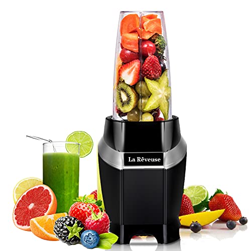 La Reveuse 1000W Power Blender For Smoothies, Shakes, Frozen Drinks, Black - color: Black