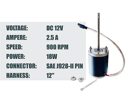 Replacement Motor for ATVS100 Broadcast Spreader 3008793 Buyers SaltDogg
