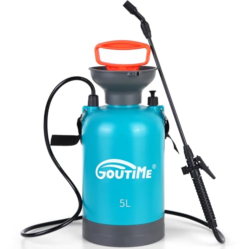 1.35-Gallon Pump Pressure Sprayer, 5L Garden Water Sprayer