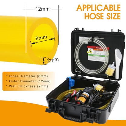 12V Electric Fuel Transfer Pump 110GPH Gasoline Transfer Pump Set - color: 110GPH, size: PRO SET