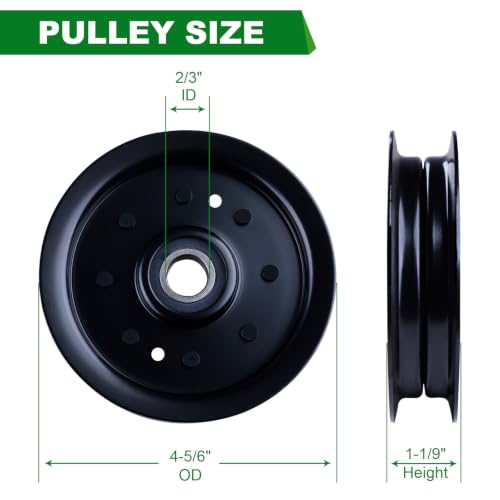 Idler Pulley 1-603843 116-3626 109-8891 Fits Exmark Lazer Z HP CT Turf Tracer Metro Toro Titan ZX5400 Z5200 TimeCutter ZX 17-44ZX Mower - color: 1-603843