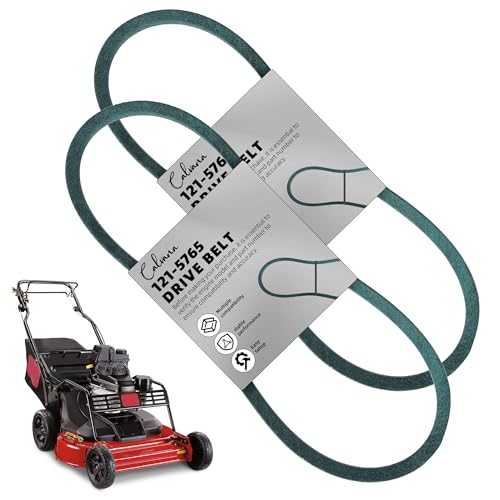 (2-Pack) Calvana 121-5765 Drive Belt, Kevlar Cord, Compatible with 30" Toro Lawn Mower, Exmark Mower, Toro TimeMaster 30, Models20200, 20199, 20975, 20976, 20977, 20978, 22205TE, 22210, 30 1/2" x 1/2" - size: 30 1/2" x 1/2"