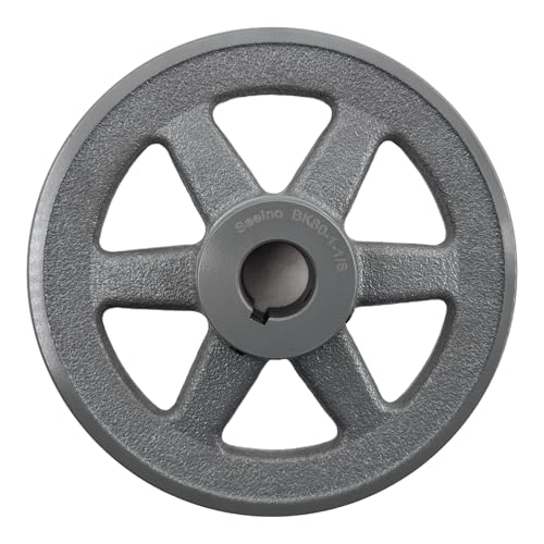BK80-1 1/8 v Belt Pulley 1 1/8 inch bore 7.75" OD,V-Belt Sheave Cast Iron for A AX B BX 4L 5L V-Belts,BK80118 Pulley