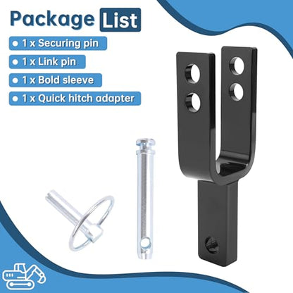 HECASA Versatile Quick Hitch Adapter Suitable for Category 1 3-Point
