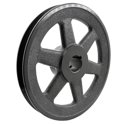 BK80-1 1/8 v Belt Pulley 1 1/8 inch bore 7.75" OD,V-Belt Sheave Cast Iron for A AX B BX 4L 5L V-Belts,BK80118 Pulley