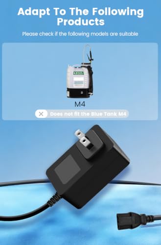 12V Battery Charger Compatible with My4Sons White Tank M4 Backpack Sprayer
