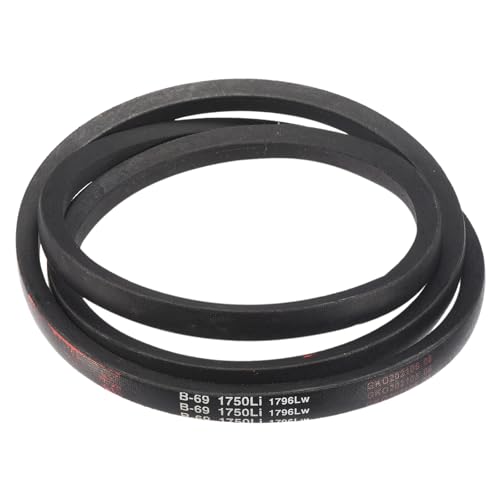 uxcell 3 Pack B69 Classic V-Belt, 72" Outside Circumference, Black, Industrial Rubber V-Belt - size: B69