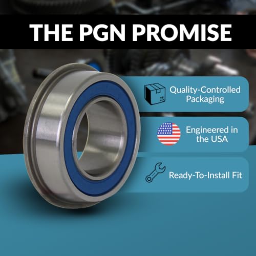 PGN 5/8" x1-3/8 (2 Pack) Flanged Ball Bearing Chrome Steel