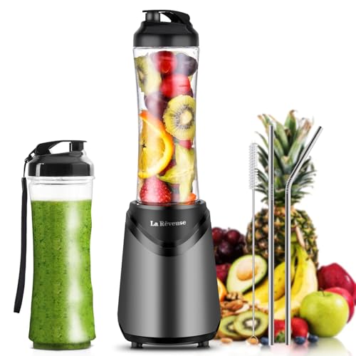 La Reveuse Personal Size Blender for Shakes and Smoothies, 2 Cups, Gray - color: Grey