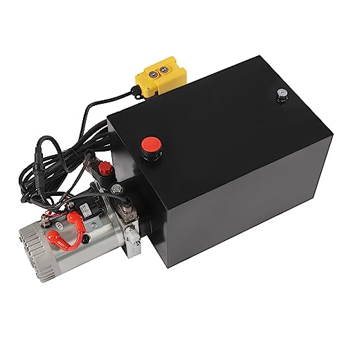 Hydraulic Power Unit Hydraulic Pump 20 Quart, Dump Trailer Hydraulic Pump - color: Double Acting + 20 Quart