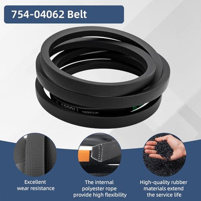 954-04062 754-04062 Deck Belt Replacement for MTD 38 Inch Deck 1/2" x 77.5" - color: 754-04062