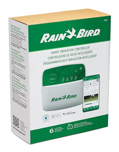 Rain Bird ARC6 Irrigation Controller, Smart WiFi, Indoor, 6-Station - style: Indoor 6-Station