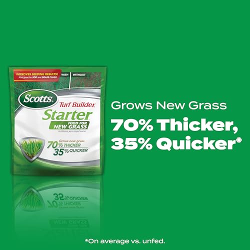 Scotts Turf Builder Starter Food for New Grass, 3 lbs. - size: 1,000 sq. ft., style: Standard
