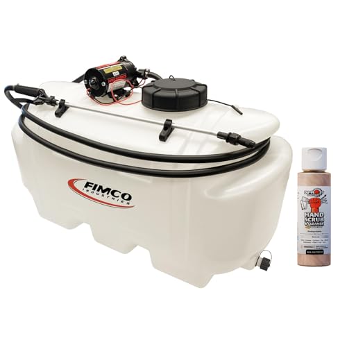 Fimco 5303153 Brush Buster 25-Gallon Spot Sprayer bundle with DU-MOST Walnut Hand Scrub Travel Size, 4oz, White