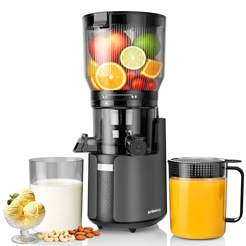 Artemo Cold Press Juicer 7.1" Large Feed Chute, 3-in-1 Cold Press Juicer