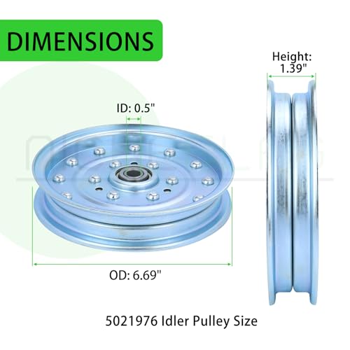 2 Pack 5021976 Pulley for Ferris 61, Simplicity Citation 52 Decks - color: A23 2xSimplicity Snapper 5021976