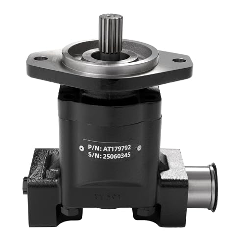WUTIST AT179792 Hydraulic Pump Compatible with John Deere Backhoe Loader 310K 310E 310J 310G 710D Backhoe Loader Steel