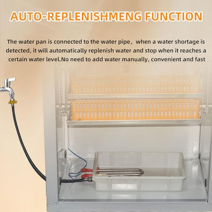 XKV 440 Egg Large Incubator with Automatic Egg Turning,with Viewing Window - size: 440 Egg-265L