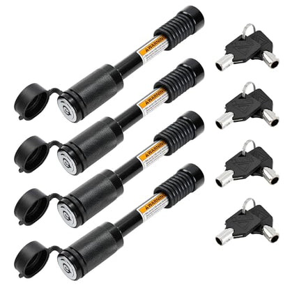 METOWARE Trailer Hitch Lock, Fit 2"-3-1/2" Class III/IV/V Receiver, 4 Pack - size: 4 Pack