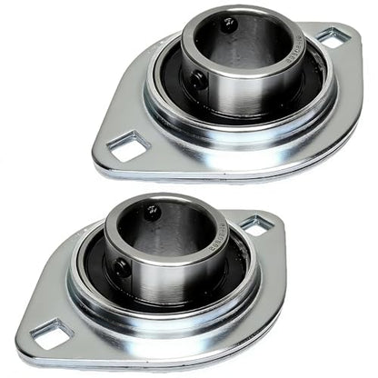 2 Pack SBPFL204-12 Pillow Block Bearings 3/4" Bore Bearing Units Steel Flange Mounted Bearing Housing Pressed Steel Flange Bearing (SBPFL204) - style: SBPFL204-12