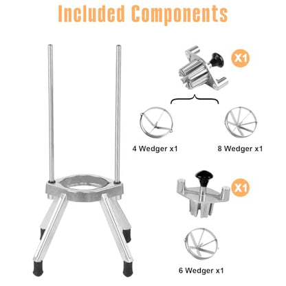 Commercial Lemon Slicer & Citrus Wedger, 4/6/8-Wedge Lemon Lime Cutter - size: Lemon Cutter + 3 Blade