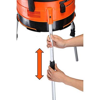 Yard Force YF8000LS Electric Leaf Mulcher/Shredder with Bonus Accessory Kit, One Size, Black/Orange